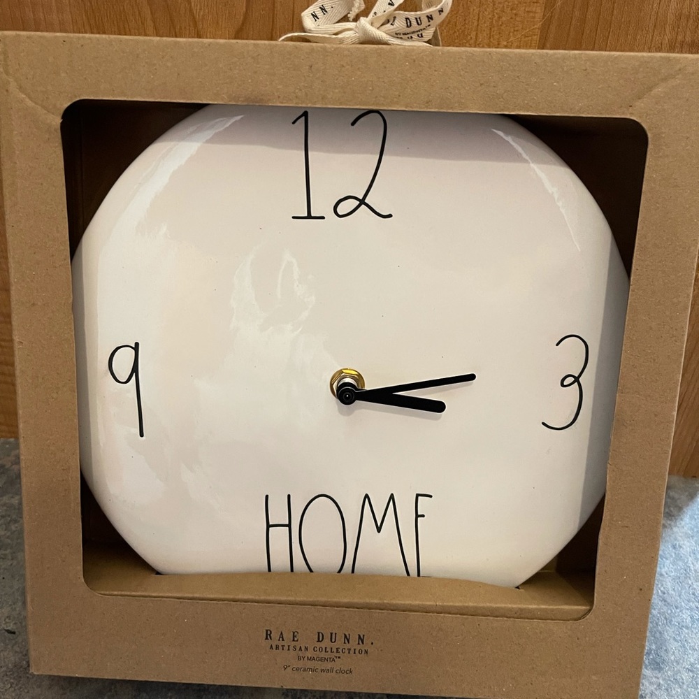 Rae Dunn - HOME - clock